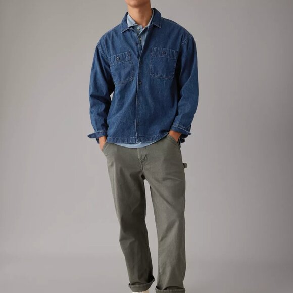 American Eagle Outfitters Mechanic Shirt, Indigo, Medium, NWT - Picture 3 of 5